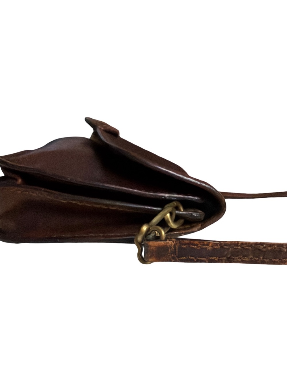 Vintage The Bridge Italian Leather Small Cross-Body Bag - Picture 5 of 10